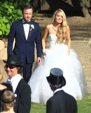 Aaron Paul, Lauren Parsekian, Wedding Aaron Paul, Lauren Parsekian, Wedding